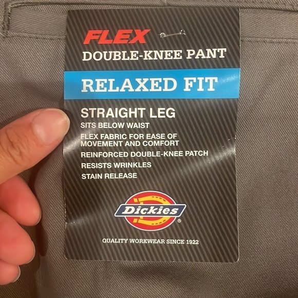 NWT MENS 38X30 DICKIES FLEXIBLE AND DURABLE  PANTS GREY​​​​​​ - Picture 4 of 11